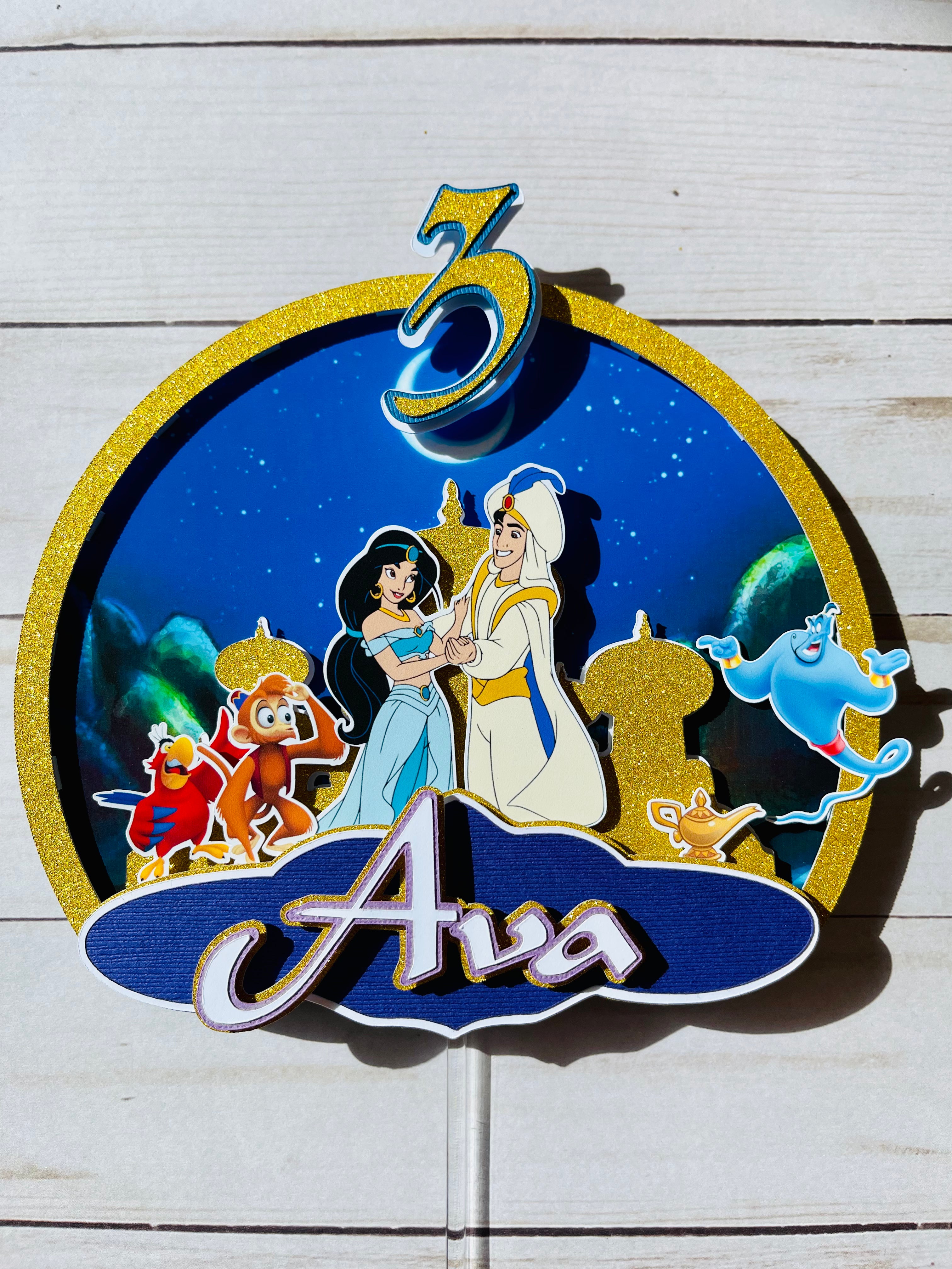 Aladdin cake topper