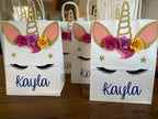 personalized unicorn party bags