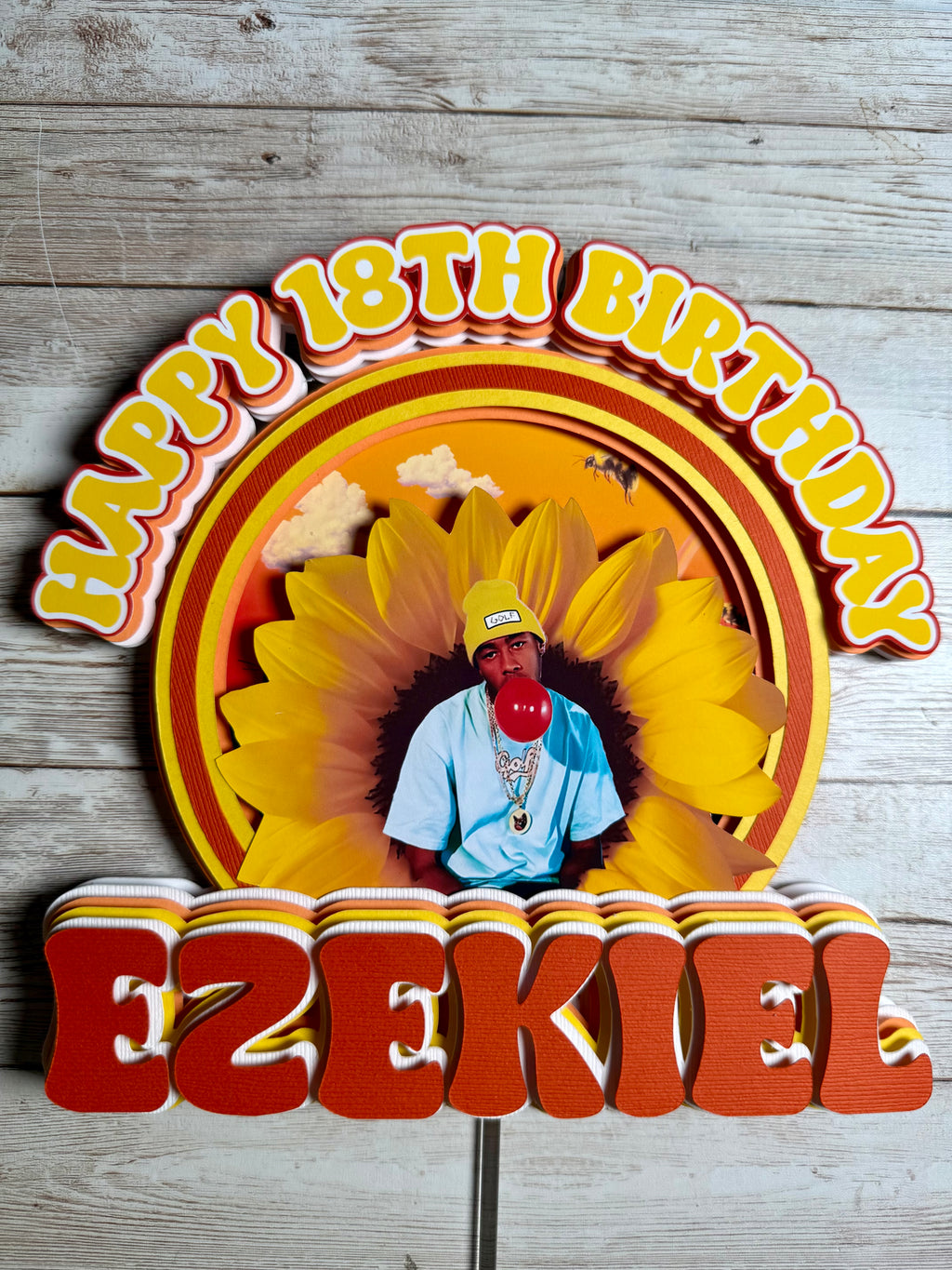 flower boy Tyler the creator cake topper