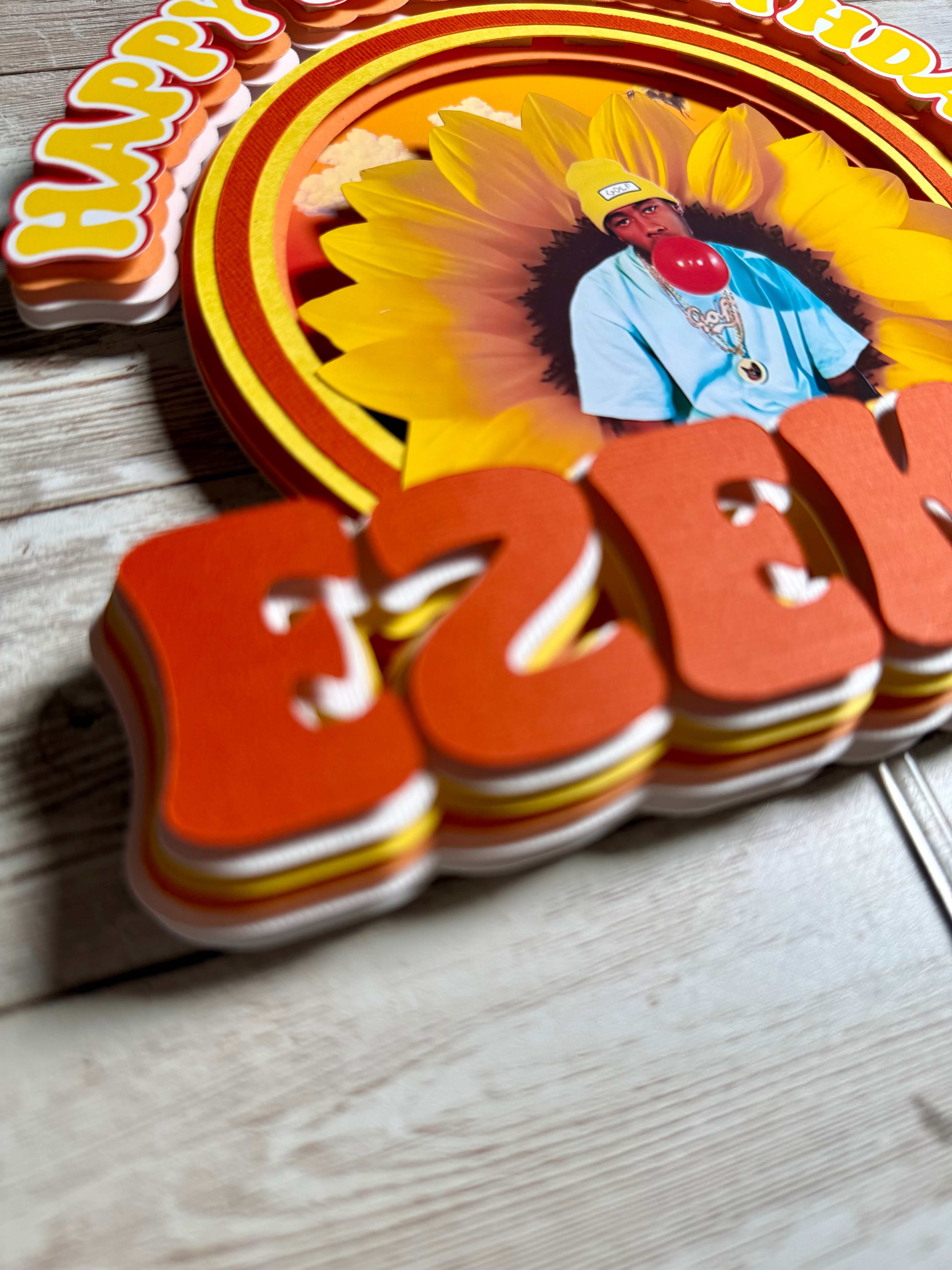 flower boy cake topper Tyler the creator