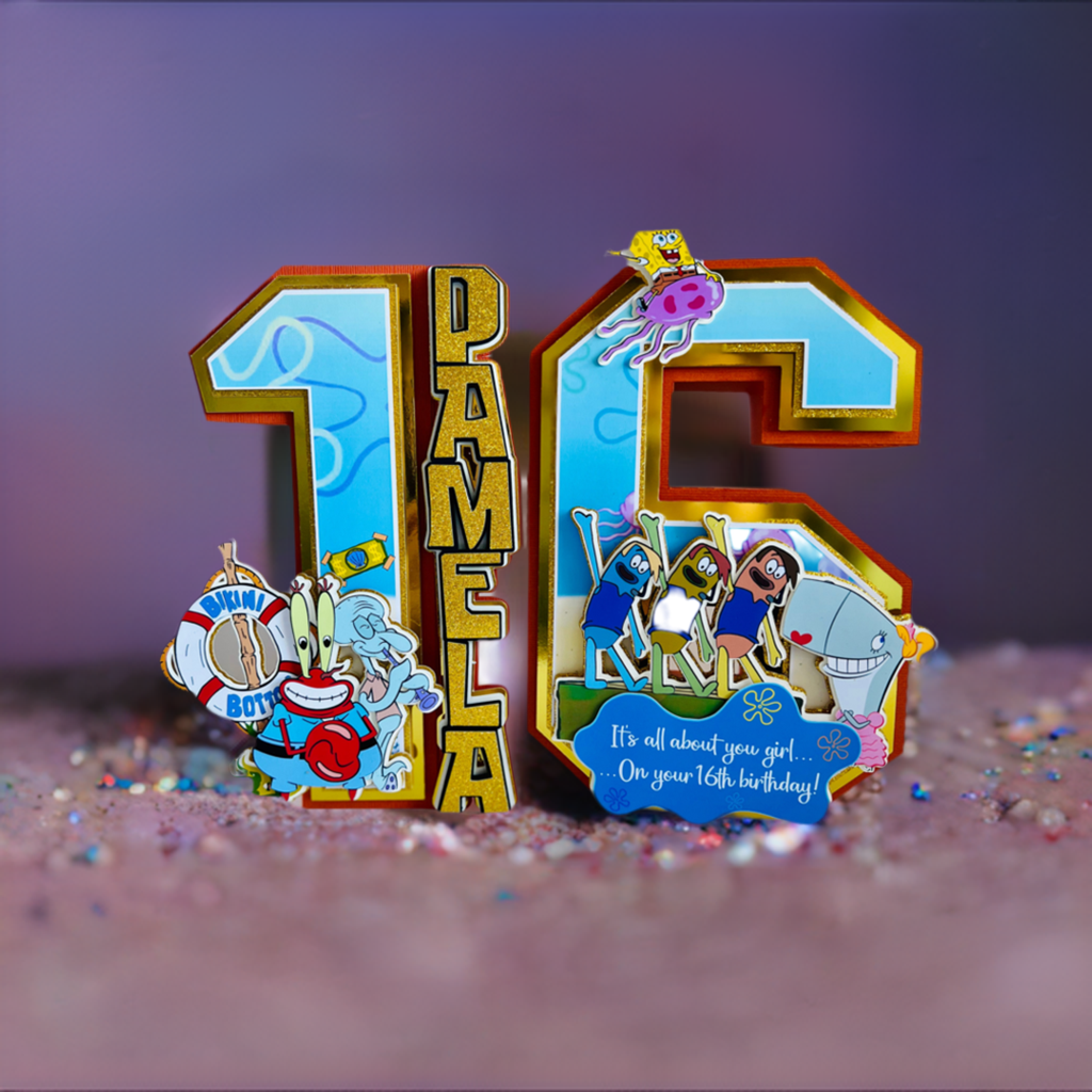Spongebob 3D numbers