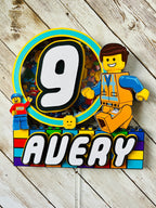 Lego cake topper
