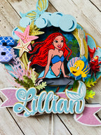 mermaid cake topper