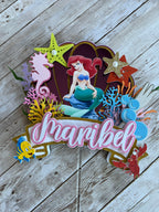 mermaid cake topper