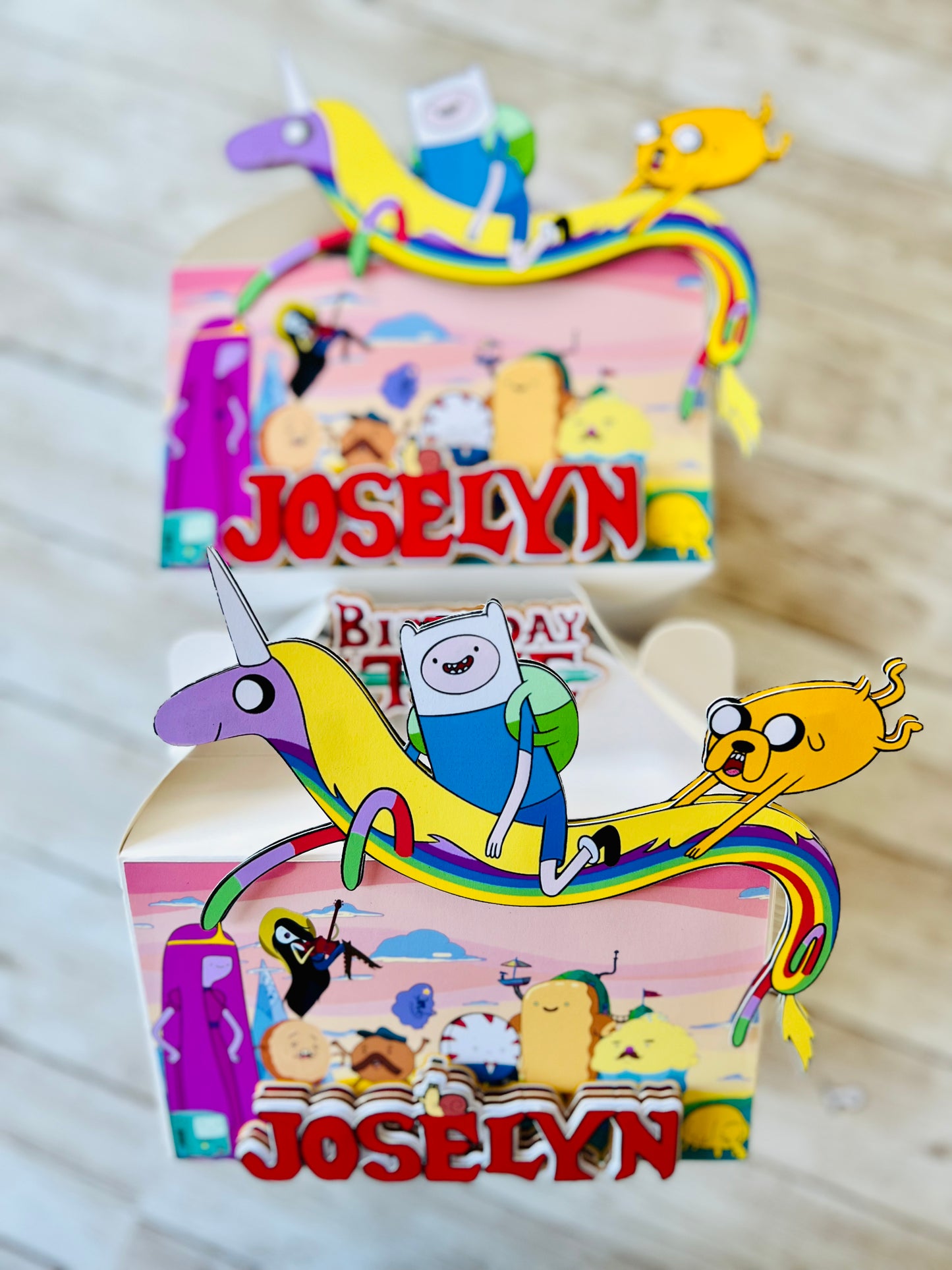 Adventure time favor boxes