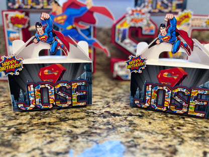 superman favor boxes