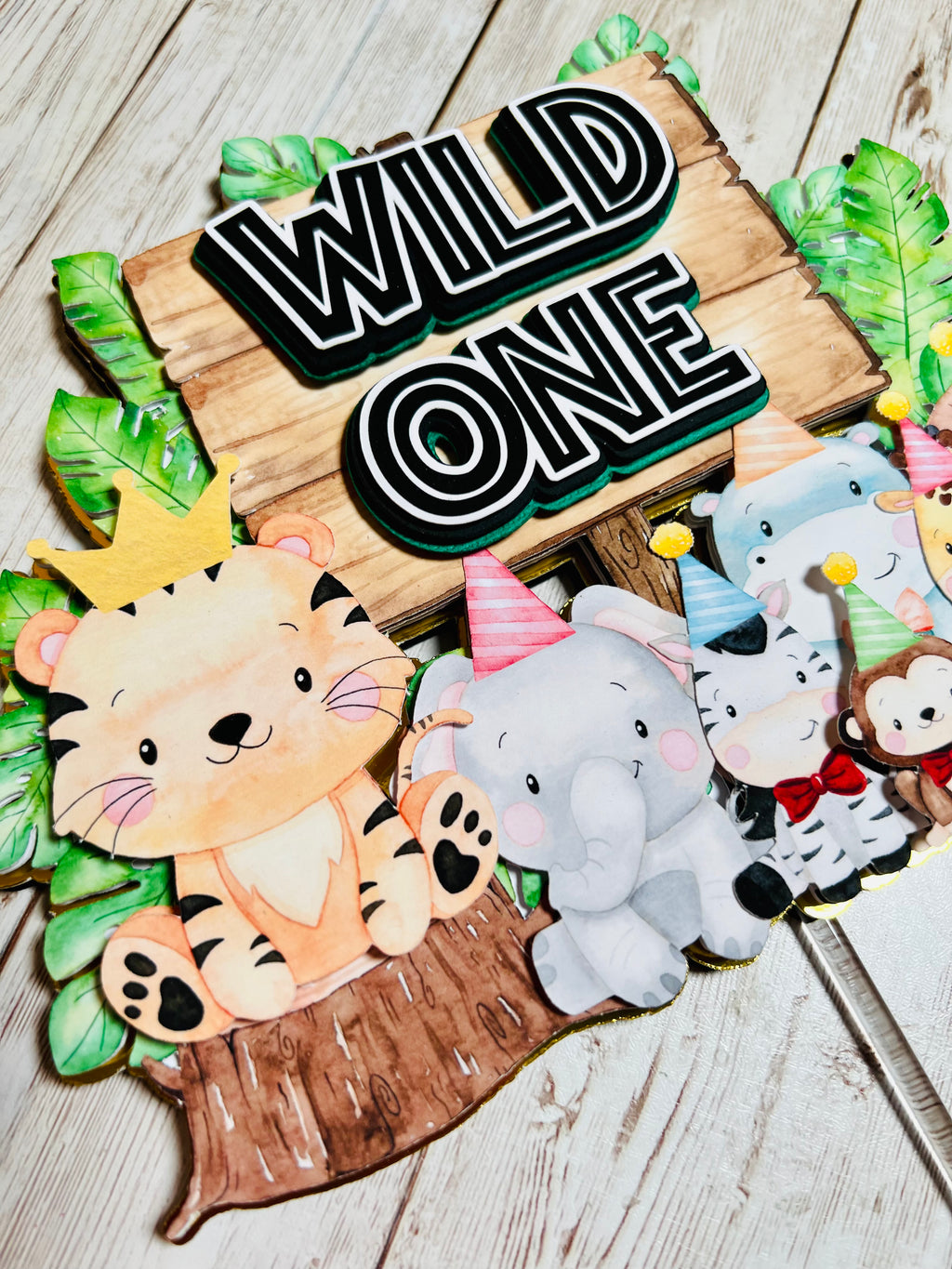 safari cake topper