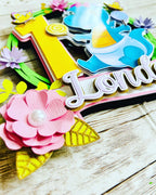 dino baby cake topper