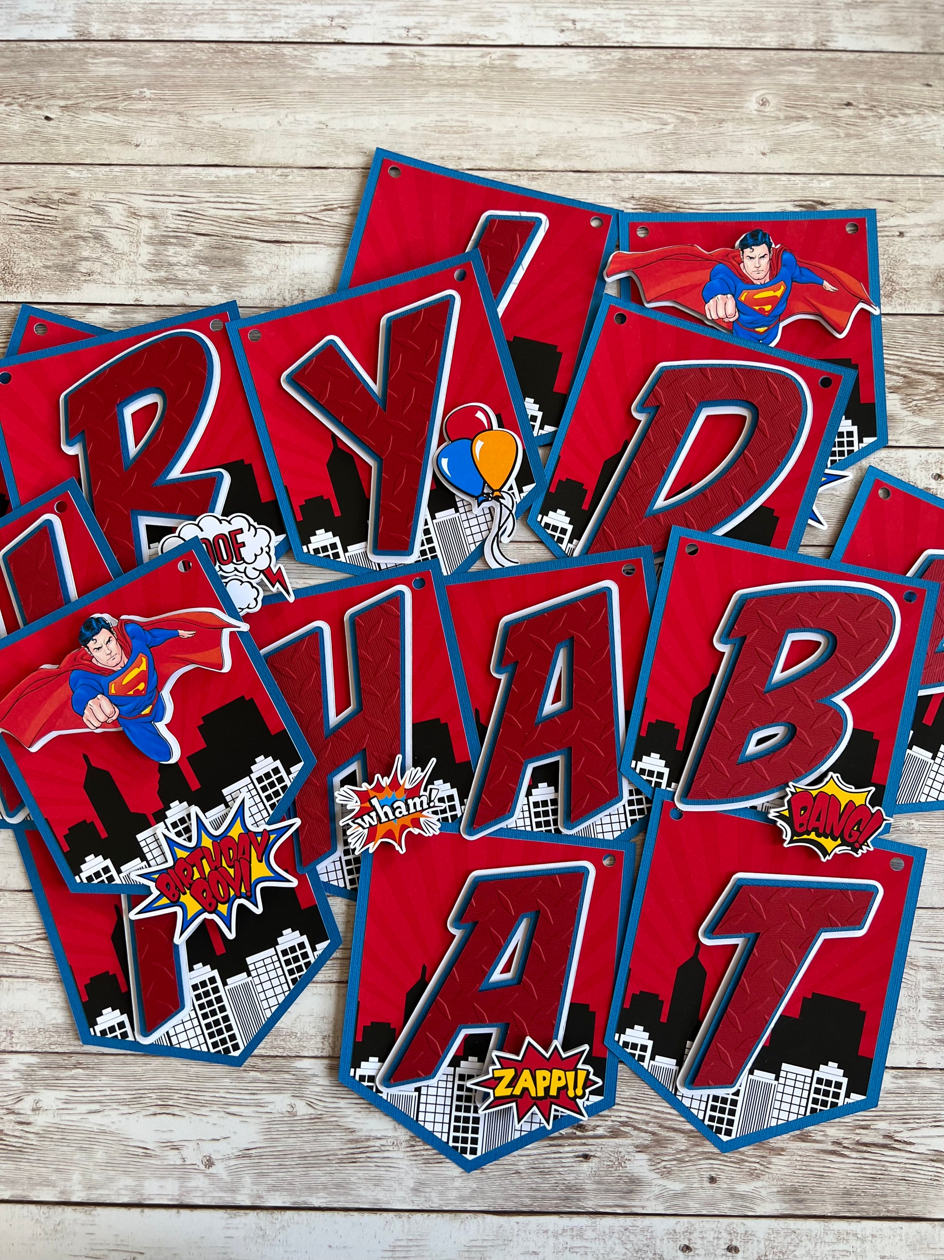 superman Birthday banner