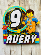 lego cake topper