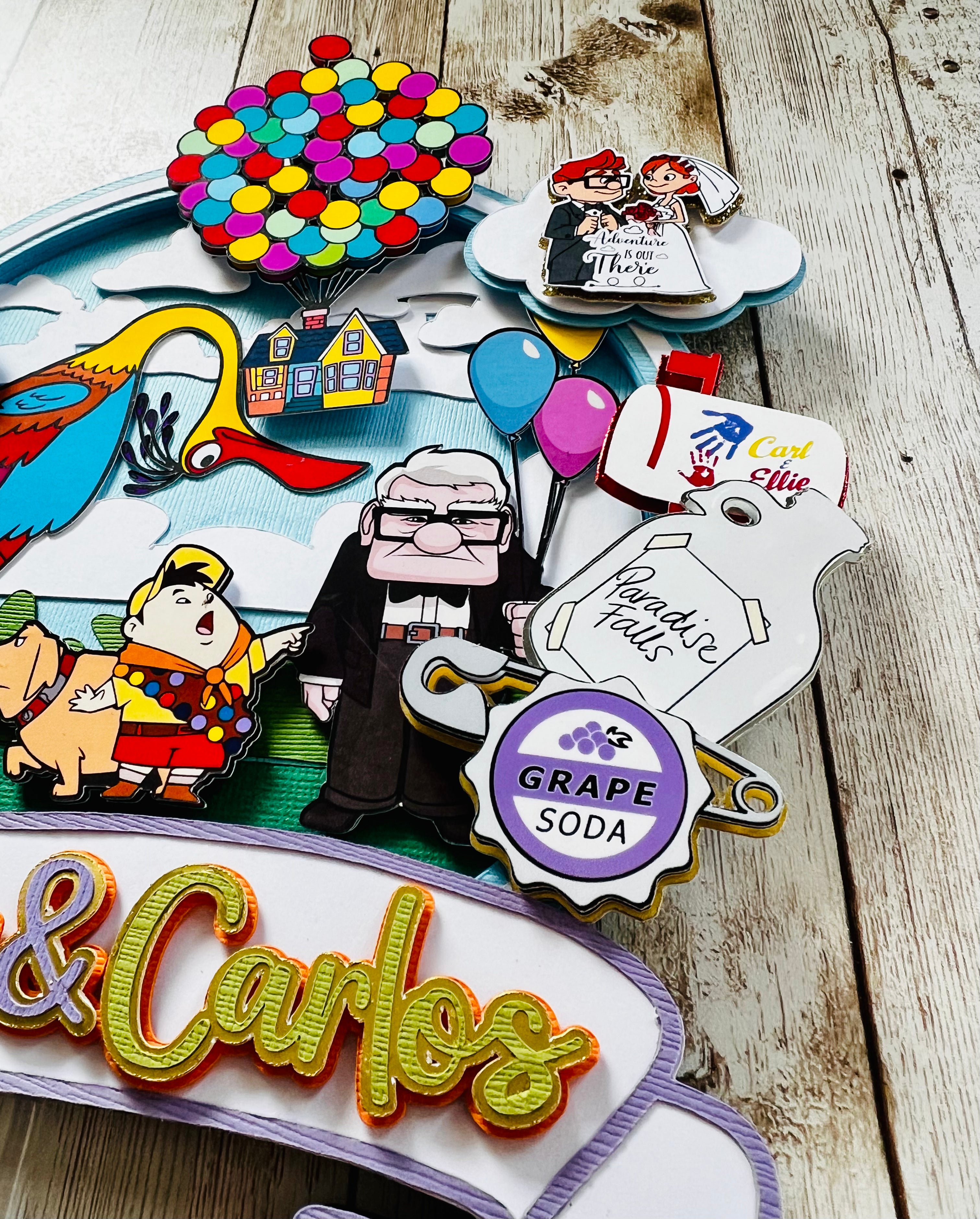 Carl and Ellie cake topper