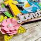 flowers cake topper