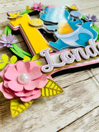 flowers cake topper