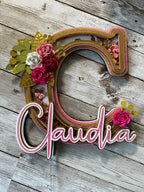 Letter C Shaker Cake Topper