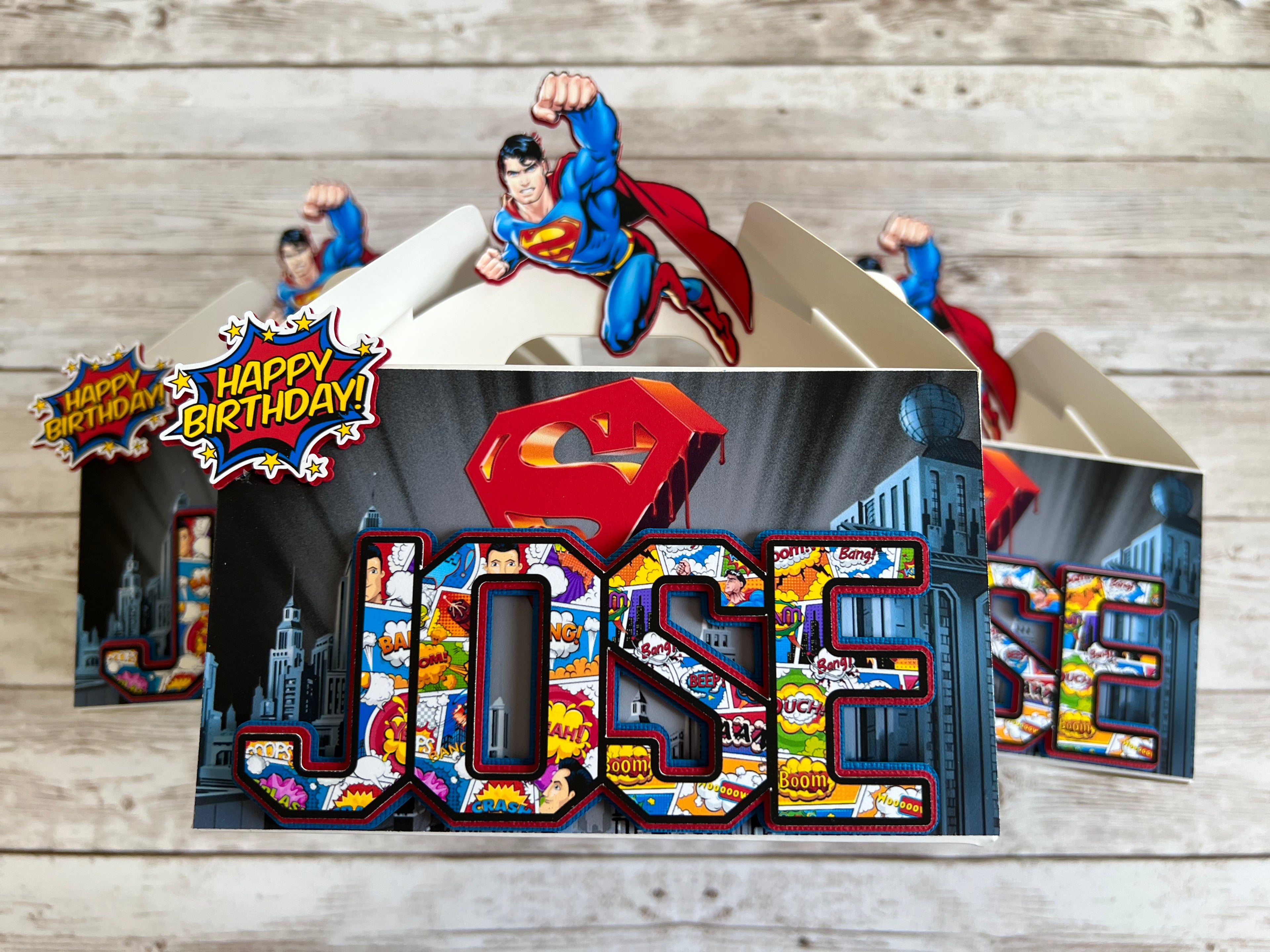 superman favor boxes