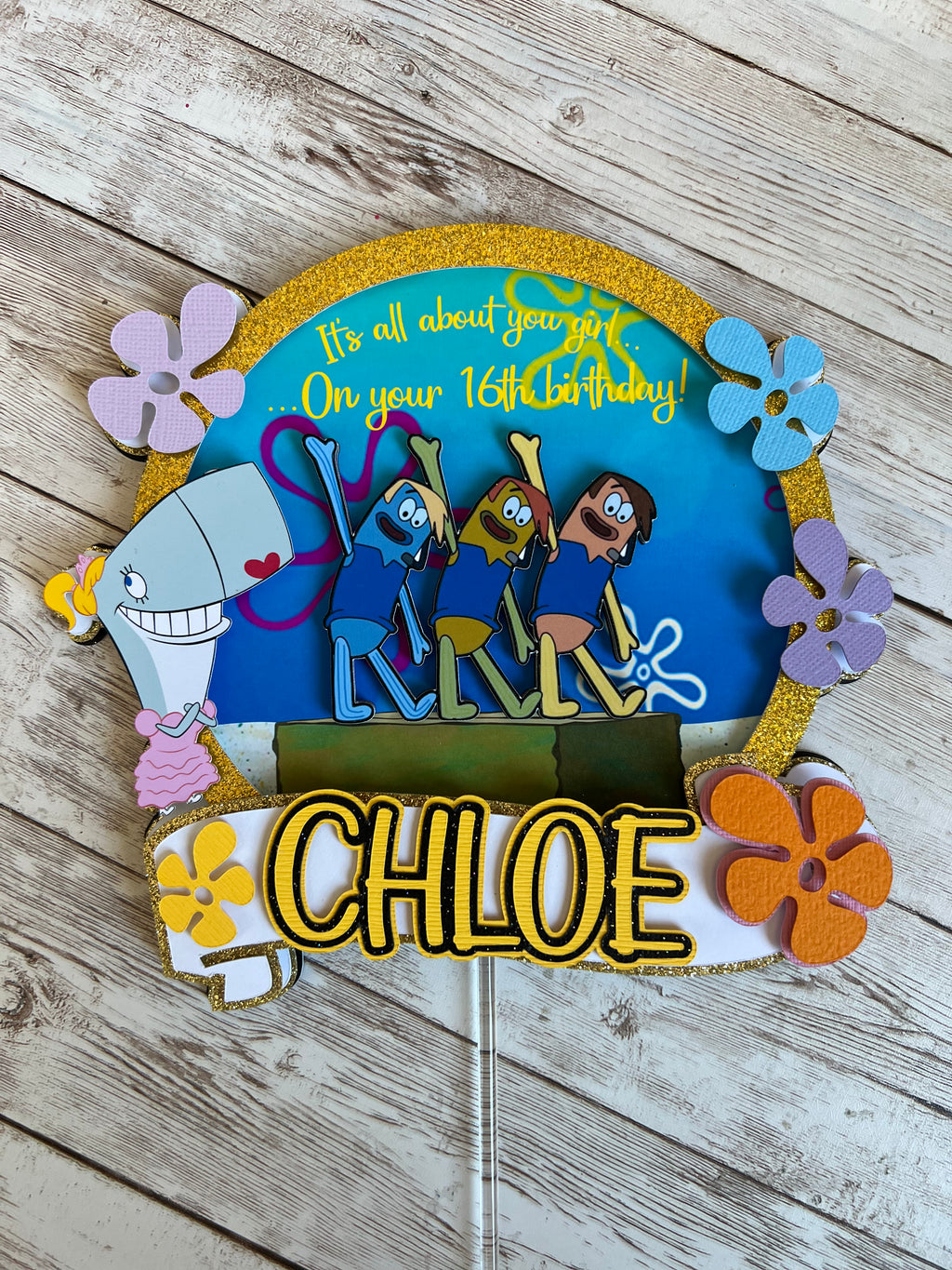 spongebob cake topper