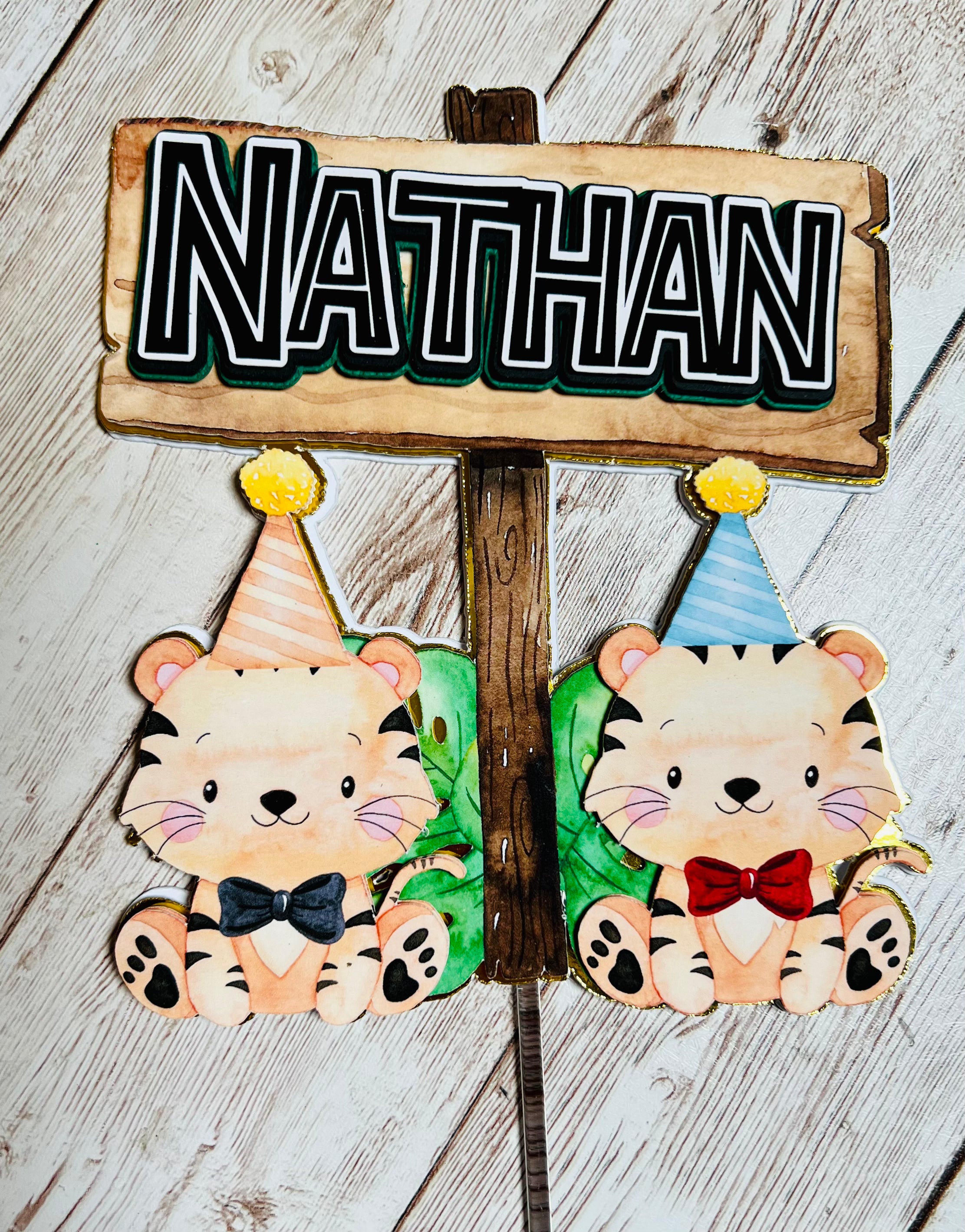 safari cake topper
