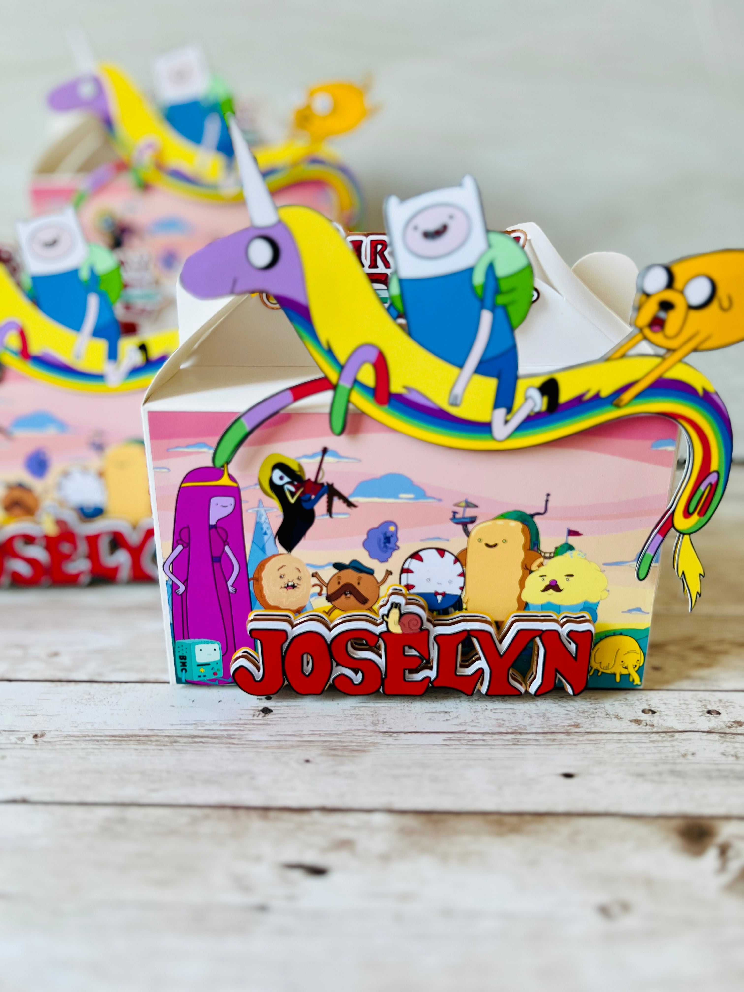 adventure time party favor boxes
