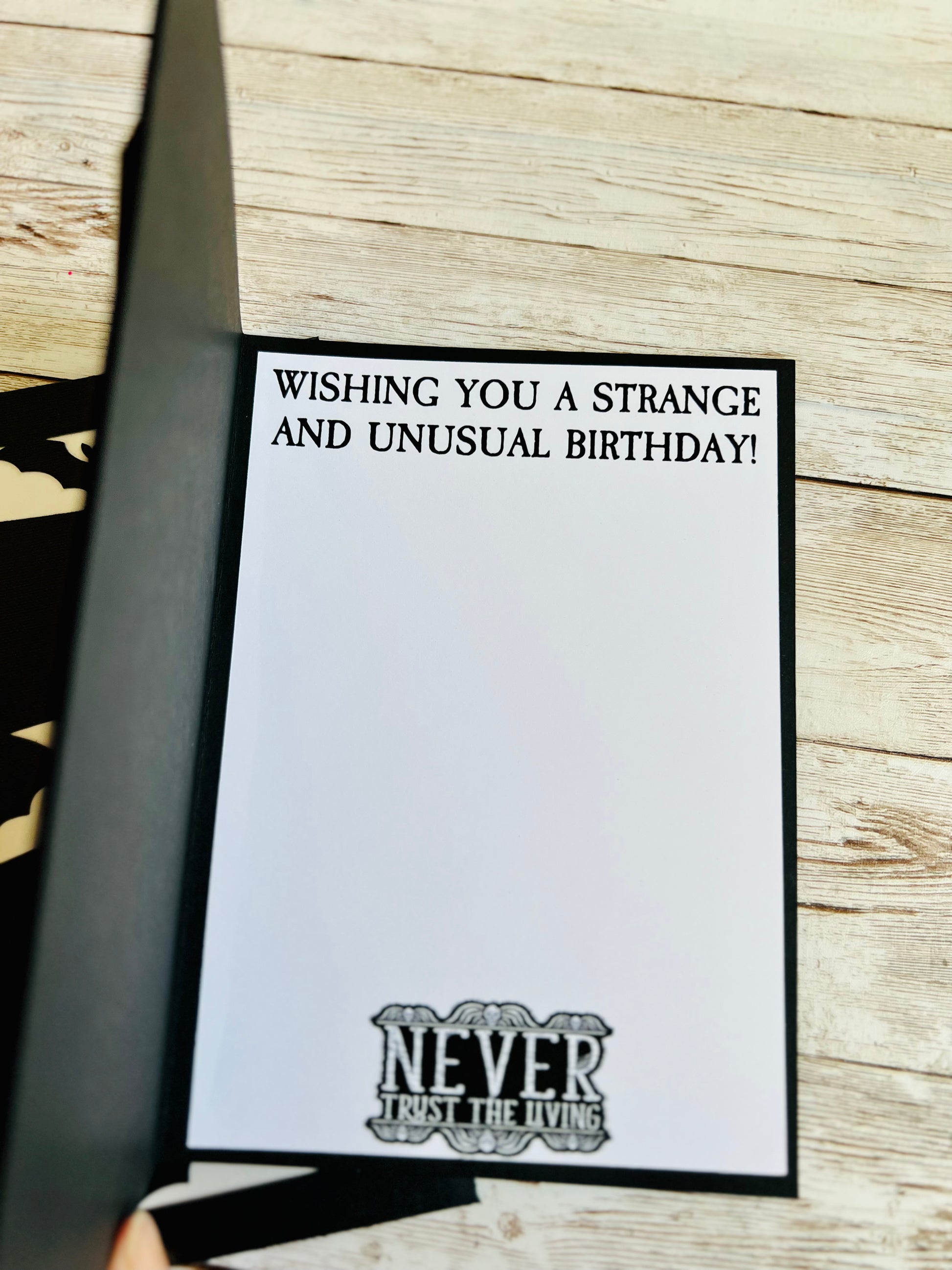 Lydia Deetz birthday card