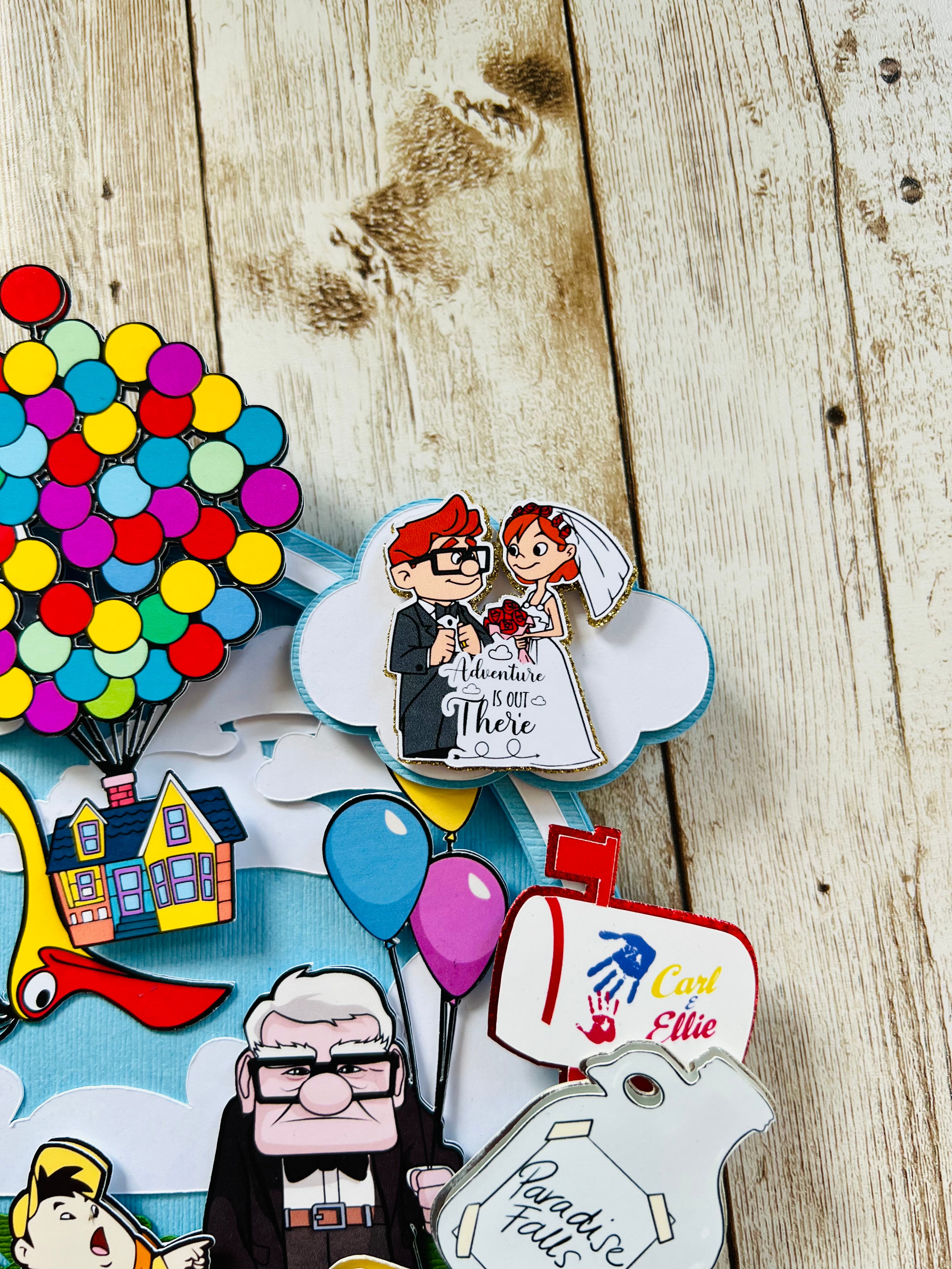 Pixar up cake topper