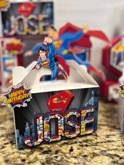 man of steel favor boxes