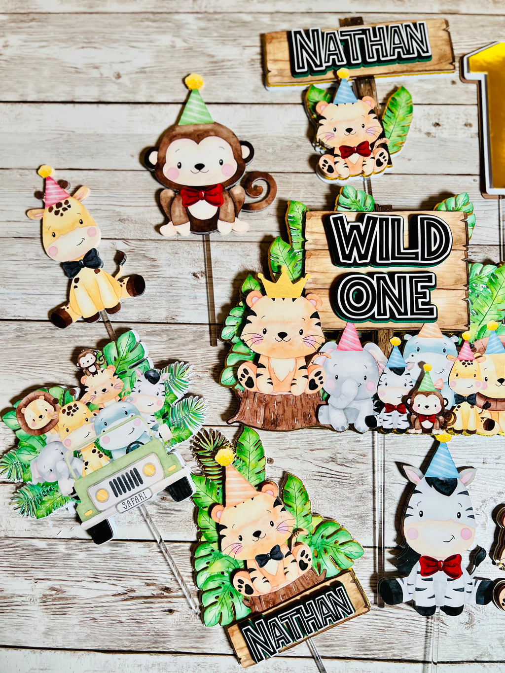 monkey cake topper