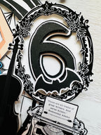 Wednesday Addams cake topper