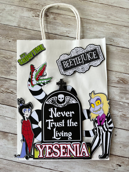 beetlejuice personalized bags