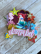 little mermaid cake topper