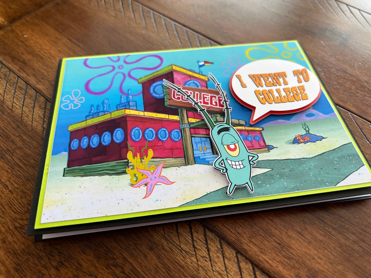 plankton graduation card