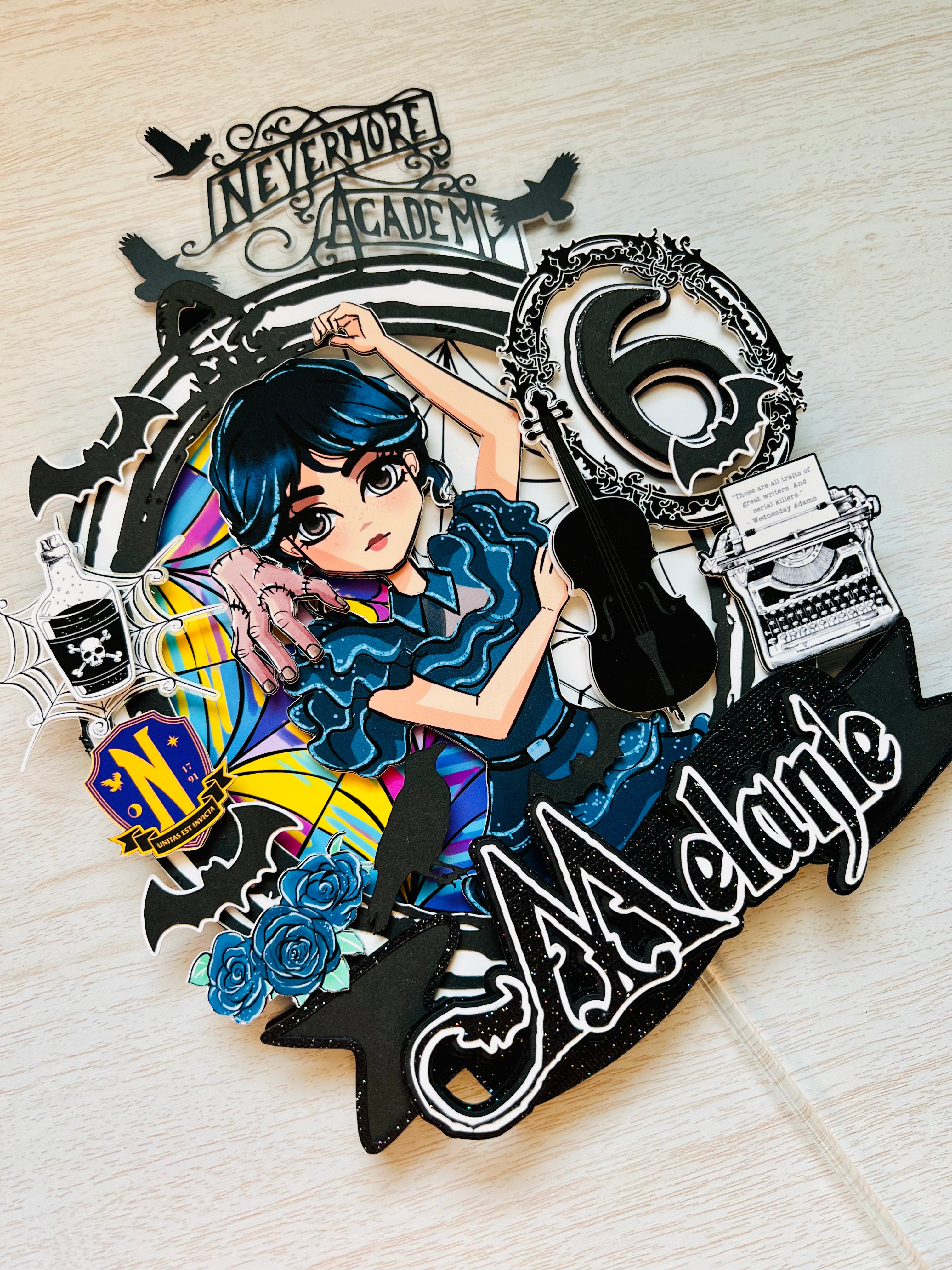 Wednesday cake topper