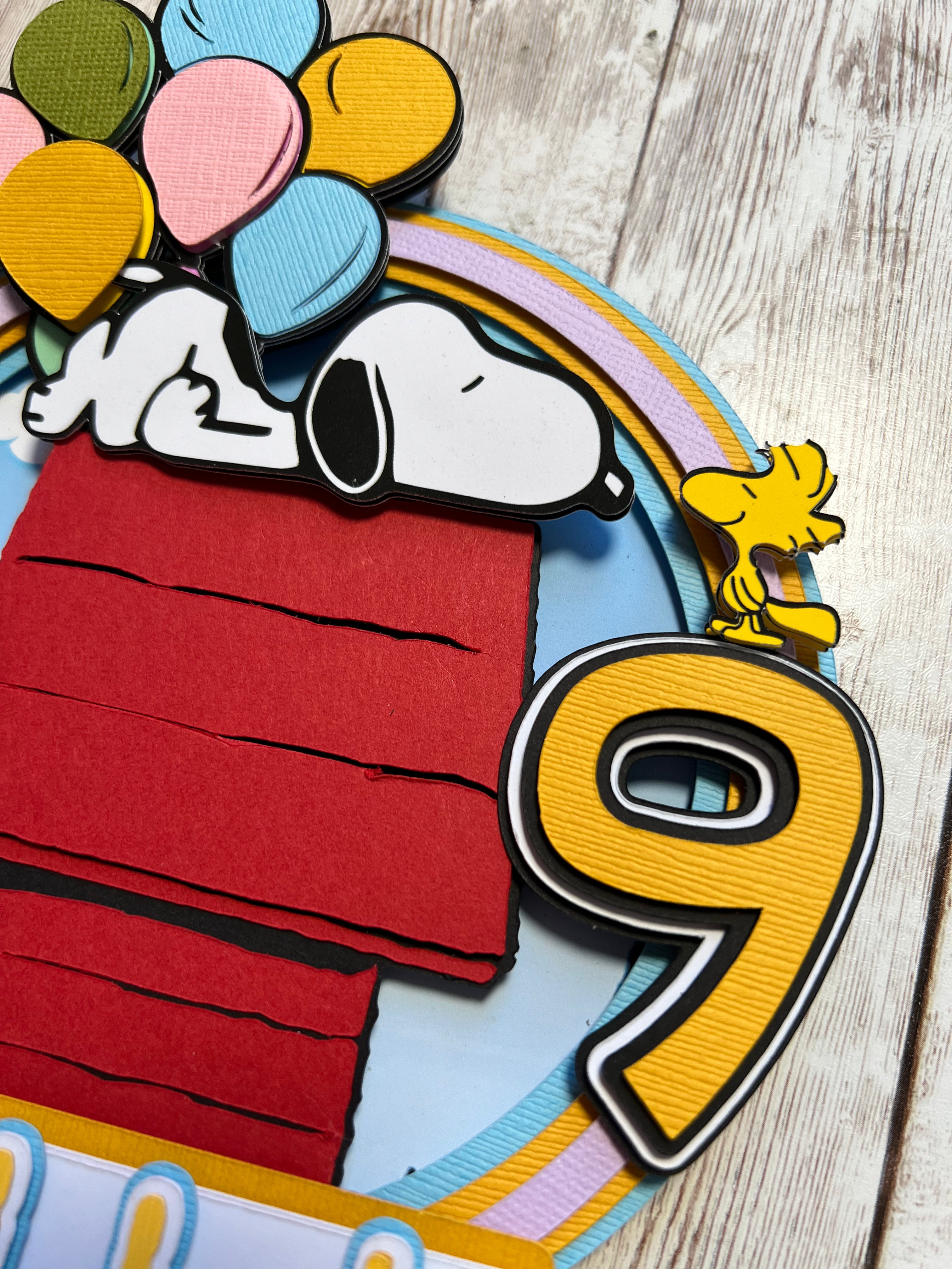 charlie brown cake topper