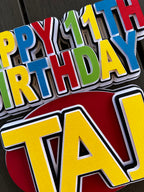 board game cake topper