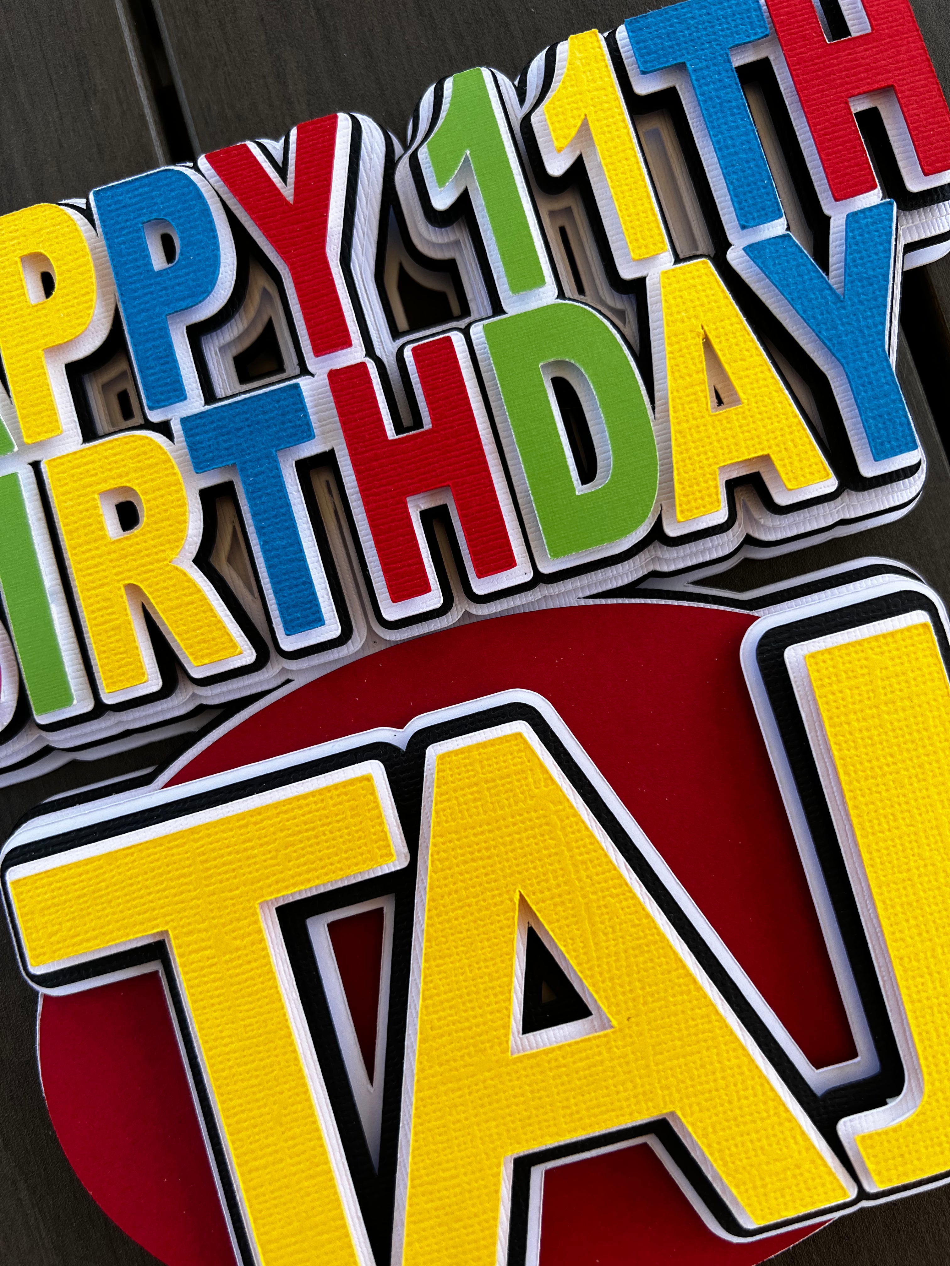 board game cake topper