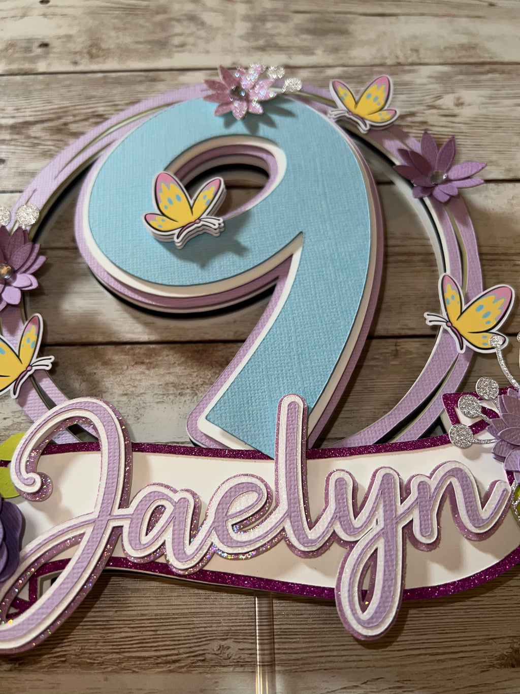 roses cake topper