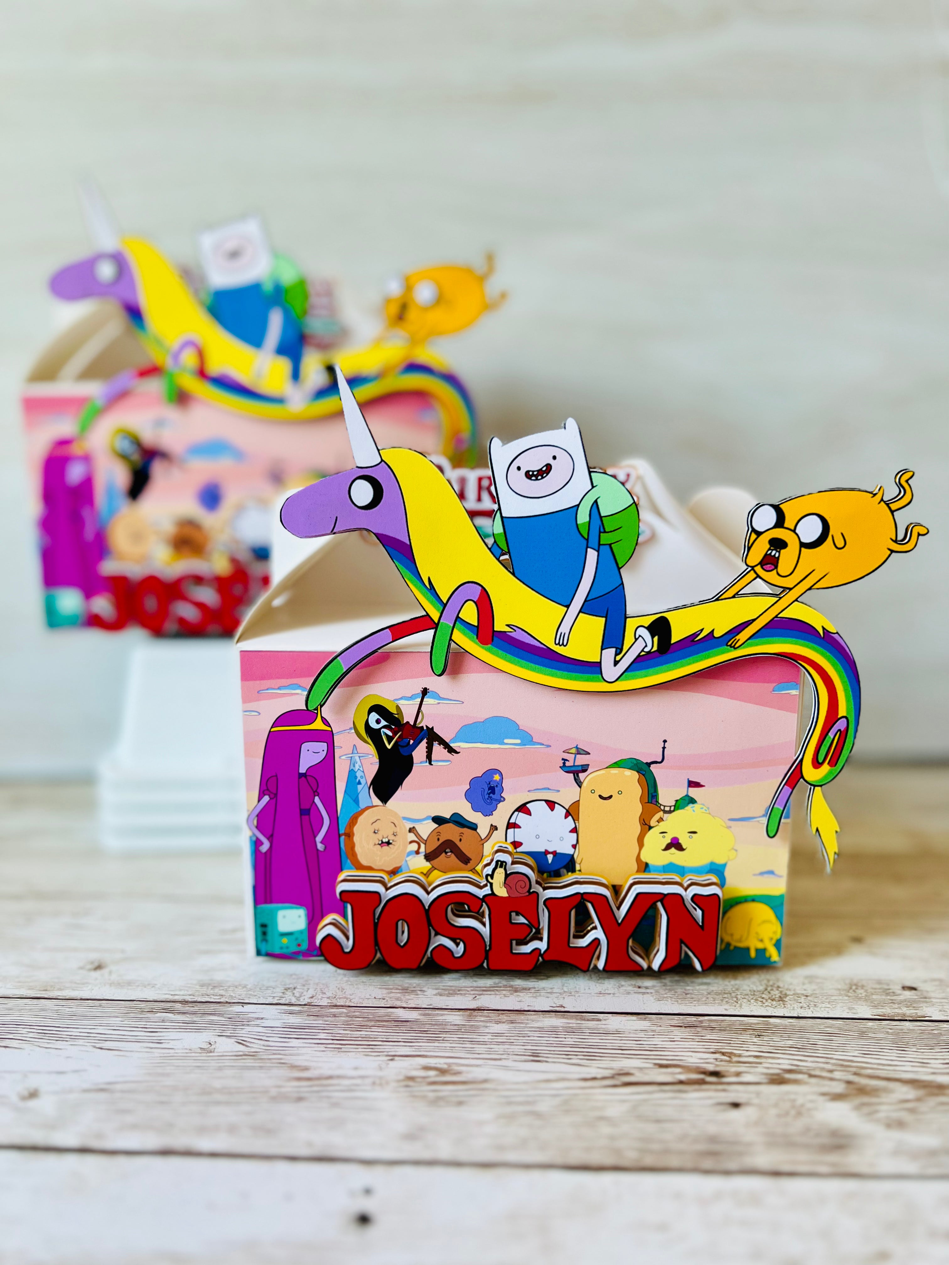 adventure time mini treat boxes