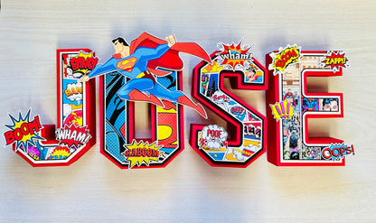 Superman 3D letters