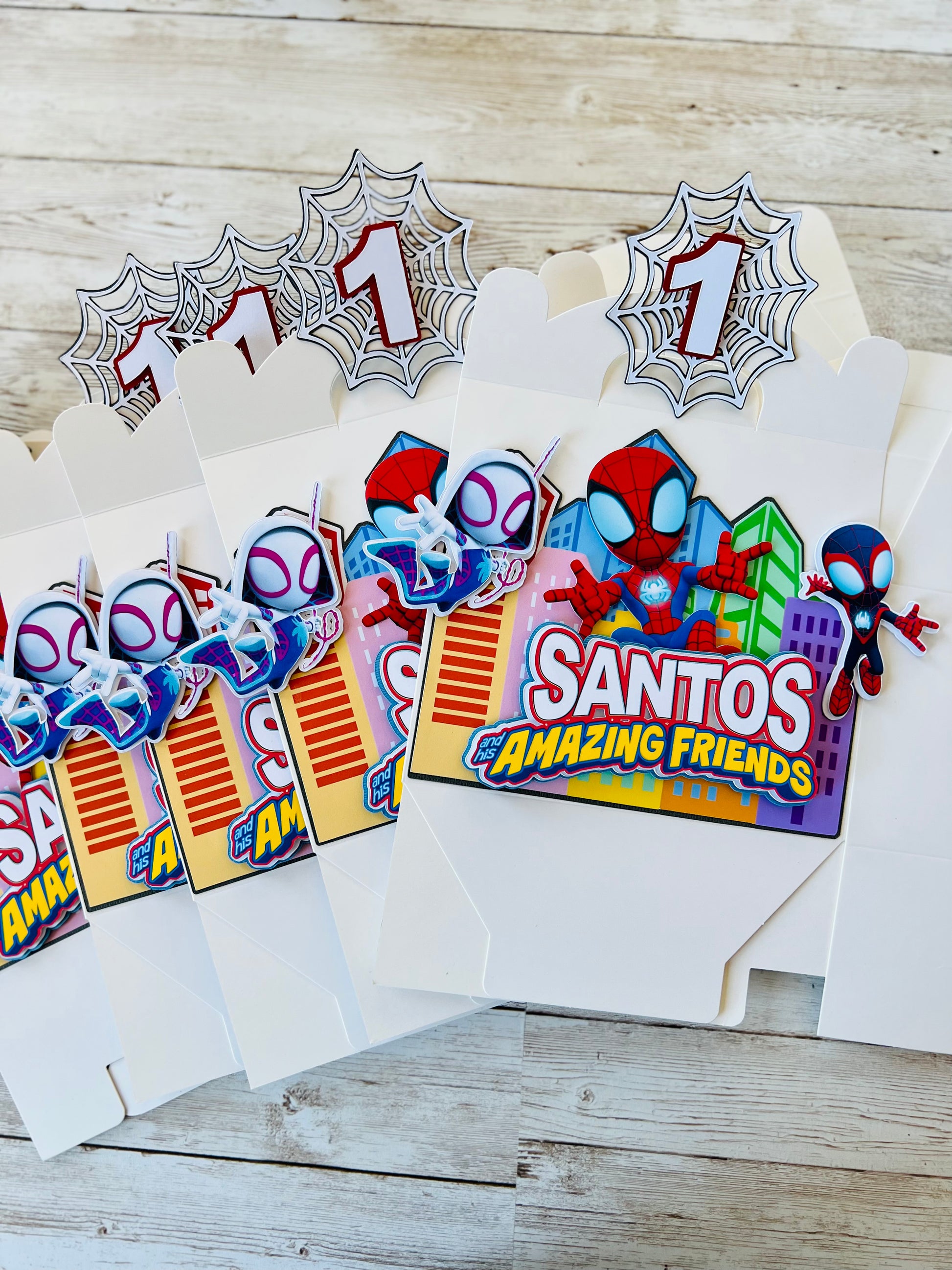 spidey party favor boxes