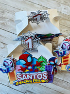 spiderman favor boxes