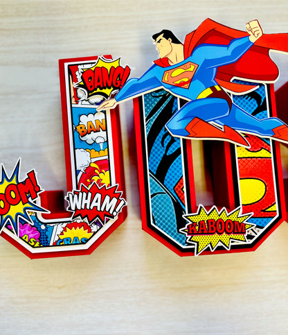 Superman 3D Letters