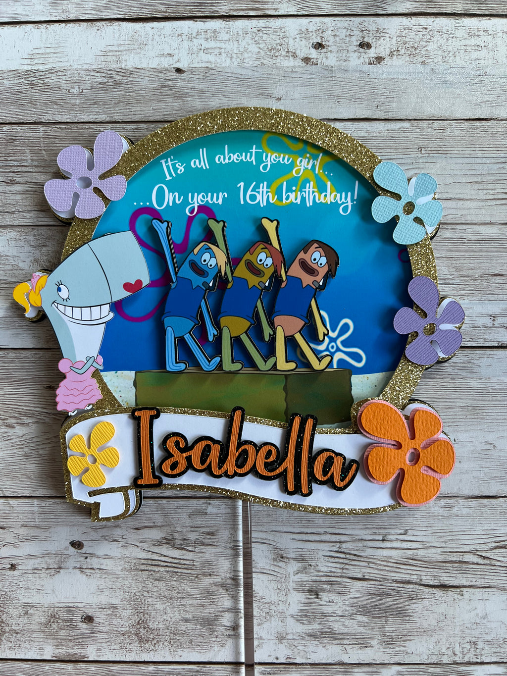 spongebob cake topper
