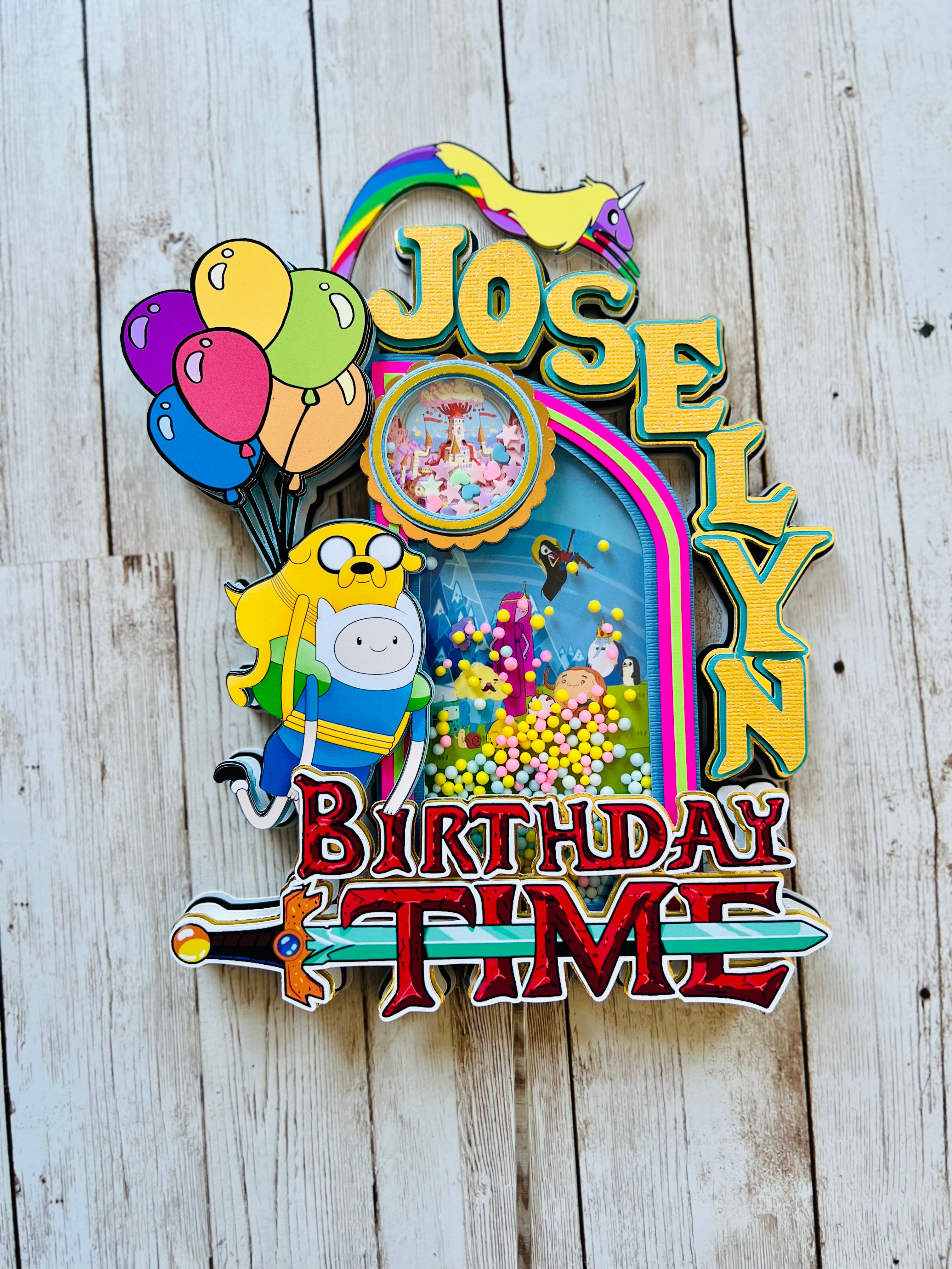 adventure time cake topper