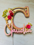 letter c shaker cake topper 