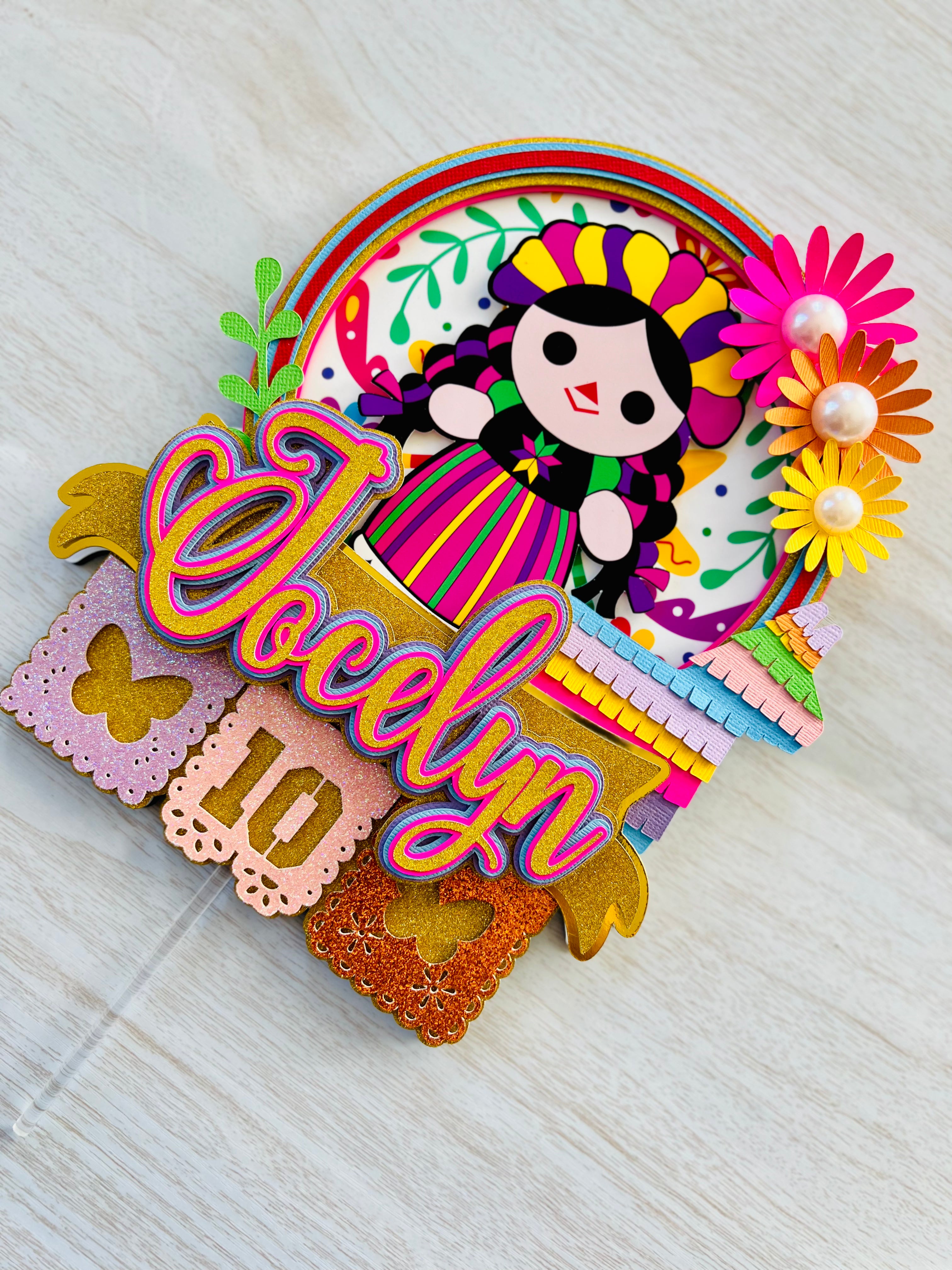 fiesta cake topper