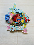 little mermaid cake topper