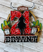 cowboy cake topper