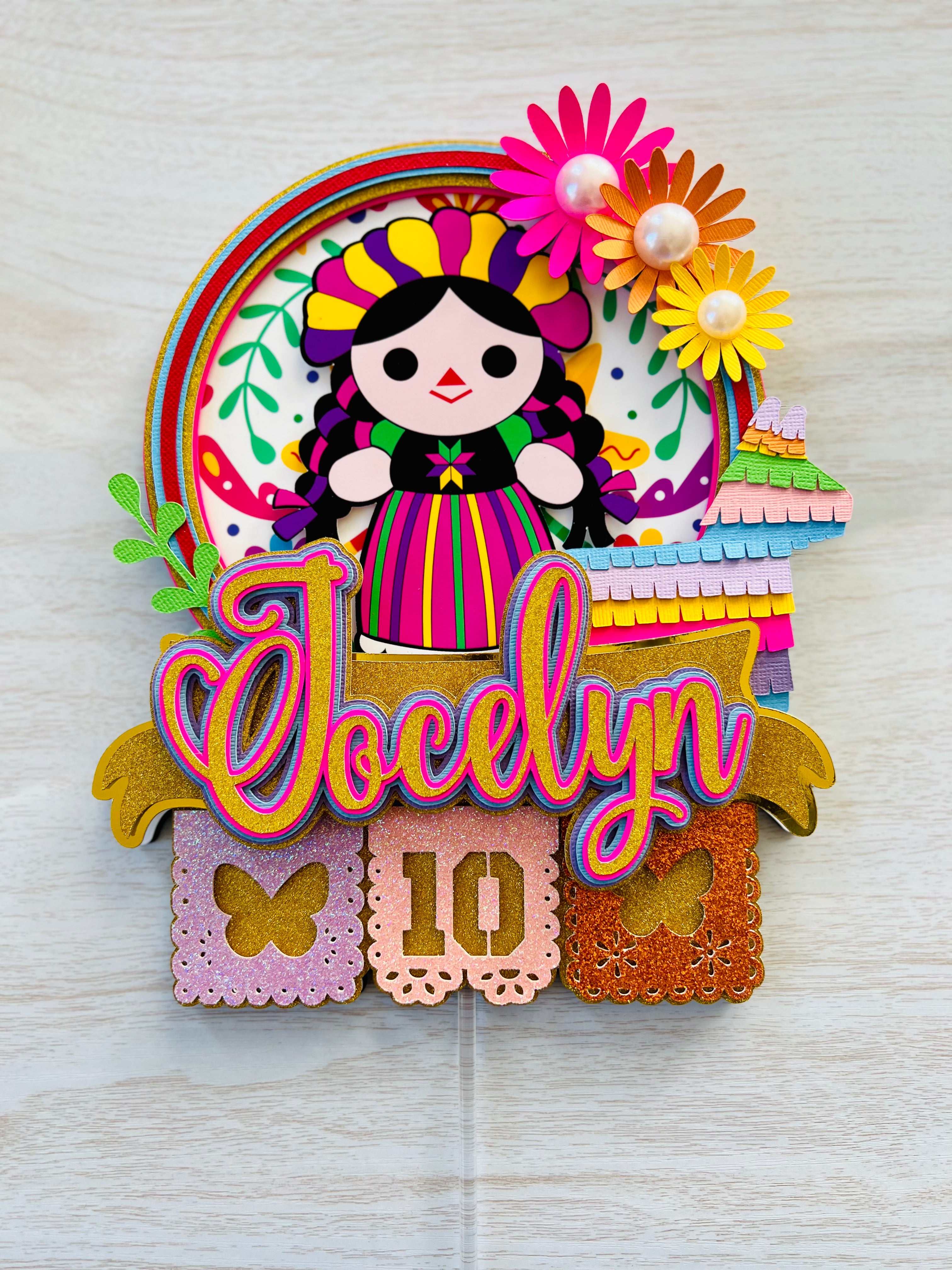 fiesta cake topper