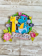 baby dinosaur cake topper