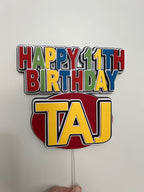 Uno Board game cake topper