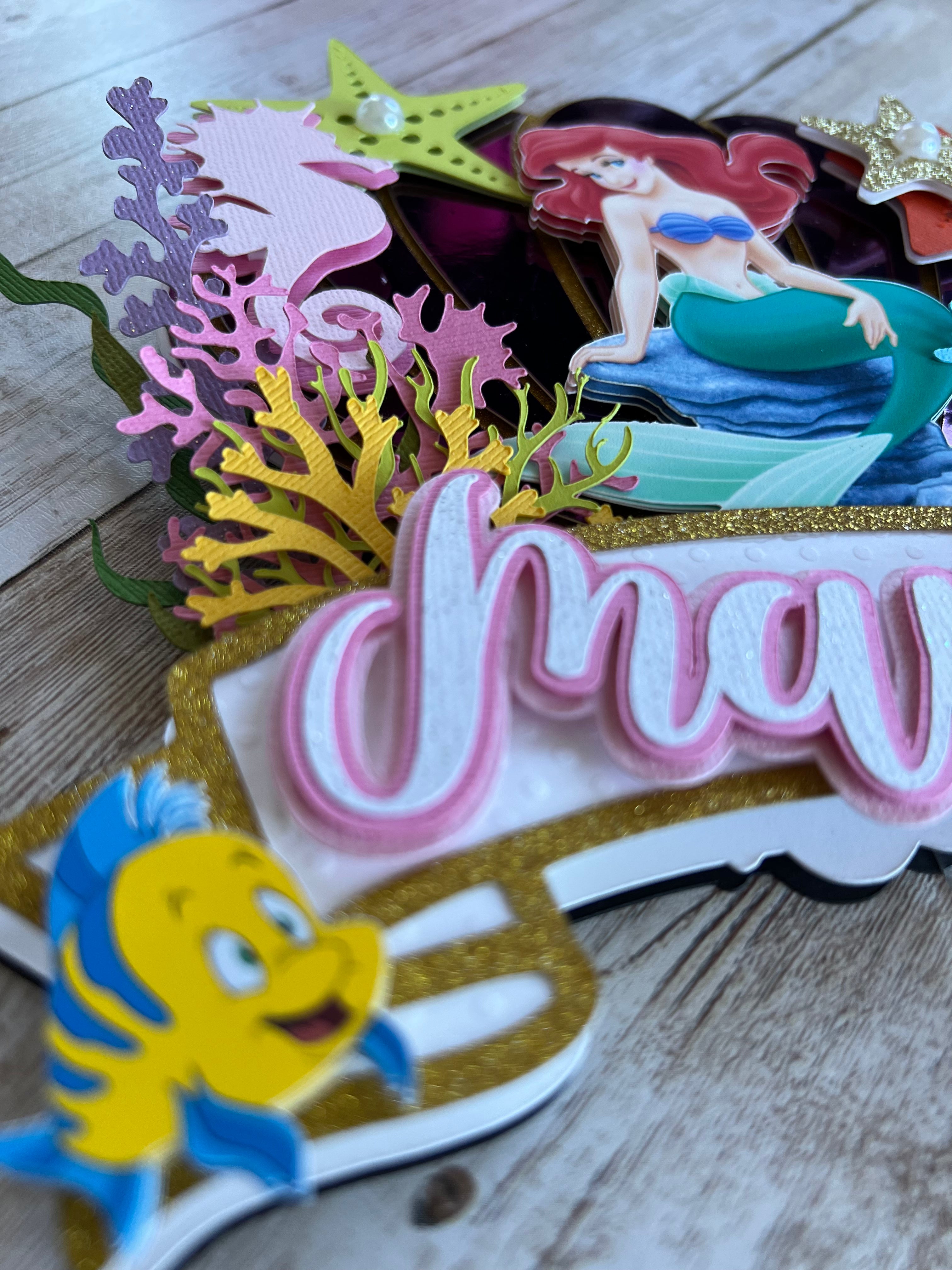 la sirenita cake topper